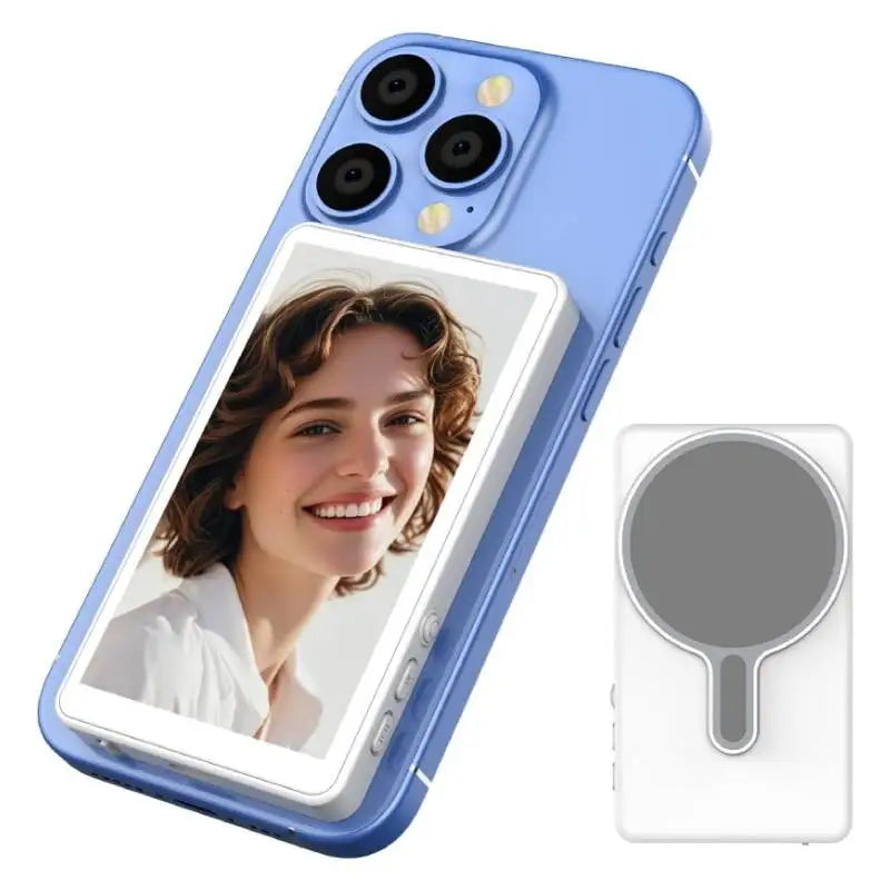 Écran pour selfies magnétique pour vlogs et retardateur de téléphone portable