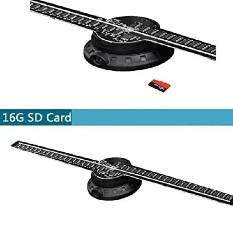 Ventilateur holographique 3D 42 cm, projecteur holographique 3D