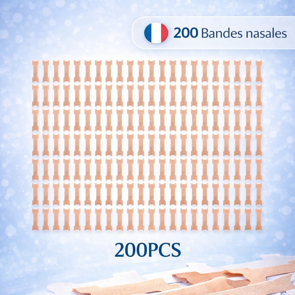 Bandes nasales de respiration, anti-ronflement