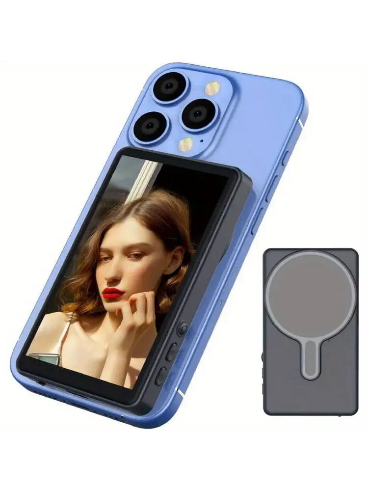 Écran pour selfies magnétique pour vlogs et retardateur de téléphone portable