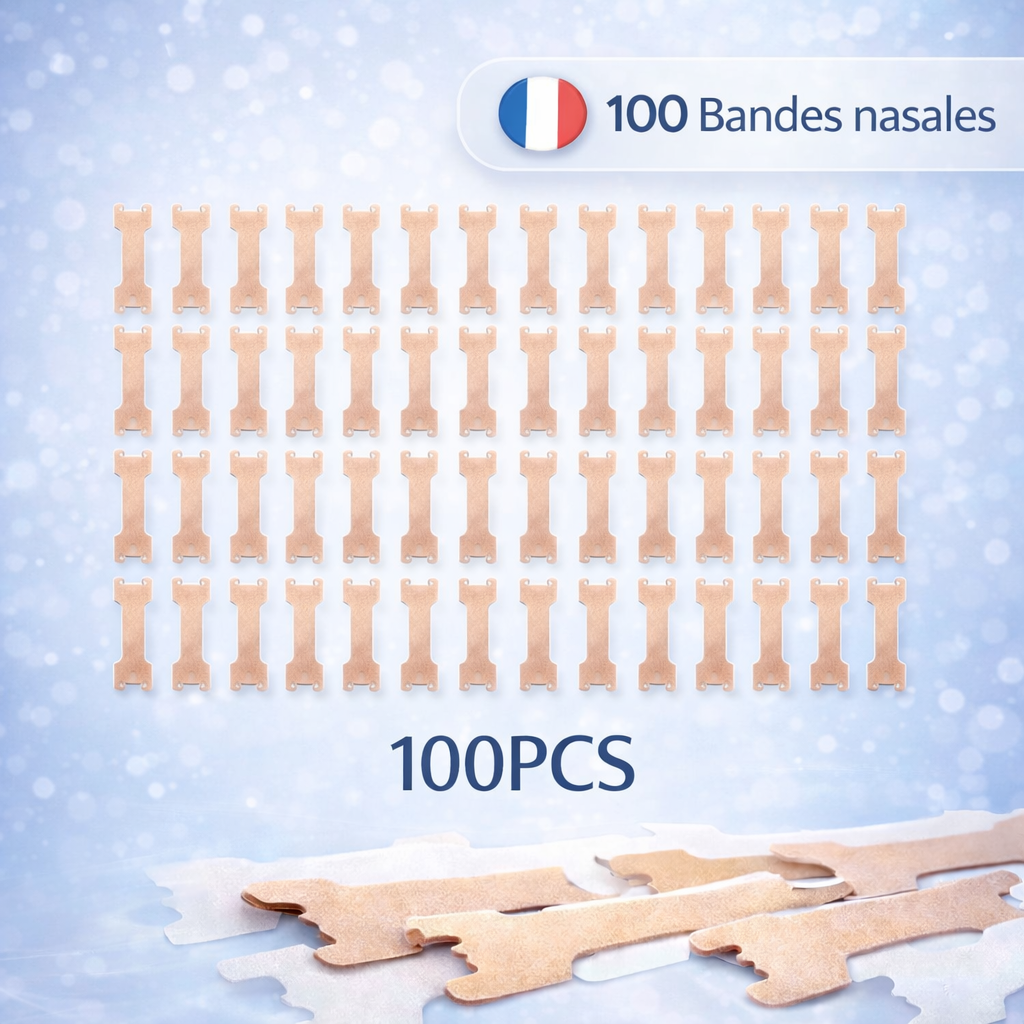 Bandes nasales de respiration, anti-ronflement