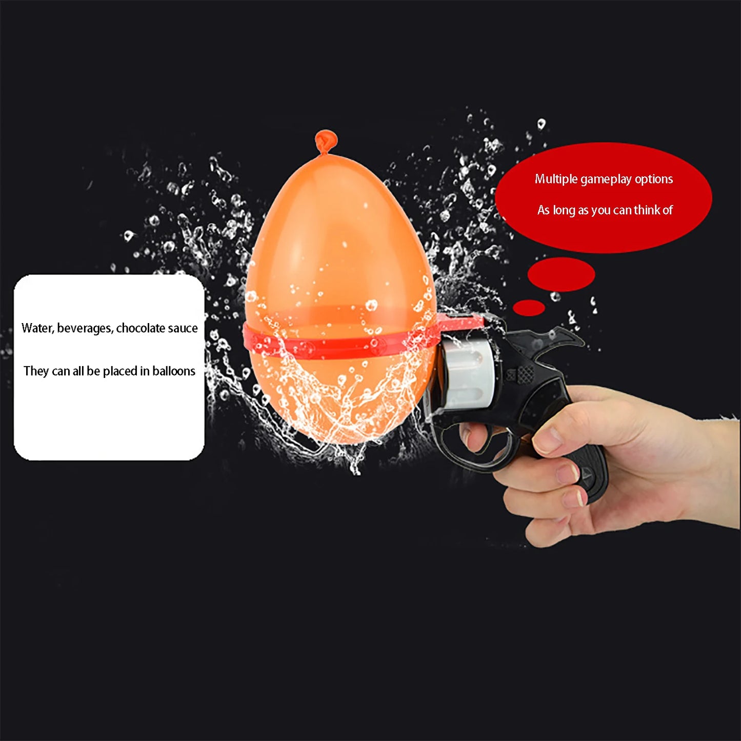 Roulette Russe à ballons, jeu de roulette russe insolite avec pistolet à ballon