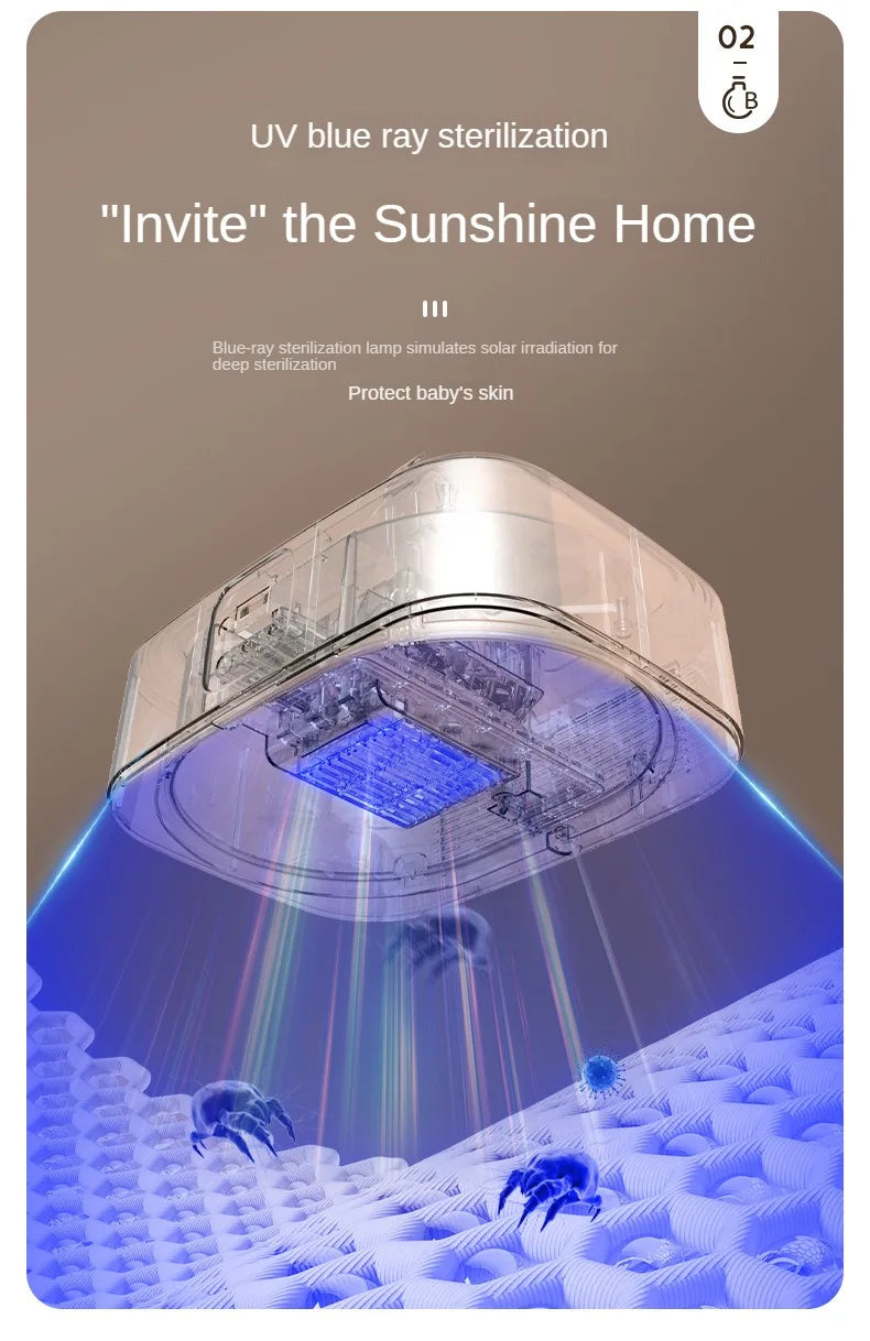 Sèche-linge électrique portable pliable avec télécommande et multifonctions